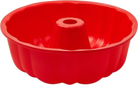 silicone cake pan, silicone Cake Molds, Bakeware Non Stick 10 inch Pan for Jello,Gelatin,cake, Silicone Baking Molds for Cakes