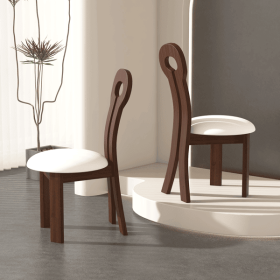 Dining Chairs Set of 2, Key-design Home Chairs